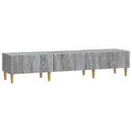 vidaXL TV-kast 147 x 34,5 x 30 cm Grijs Sonoma Bewerkt hout, Minder dan 50 cm, Verzenden, Nieuw, Minder dan 100 cm