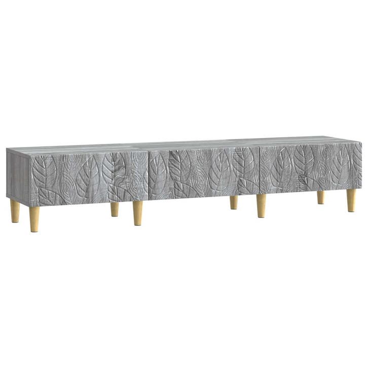 vidaXL TV-kast 147 x 34,5 x 30 cm Grijs Sonoma Bewerkt hout, Huis en Inrichting, Kasten | Televisiemeubels, Nieuw, Minder dan 50 cm