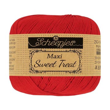 Scheepjes Maxi Sweet Treat - 722 red - Gemerceriseerd Kato, Ophalen of Verzenden, Nieuw
