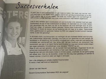 Trots ( kookboek van oud ROC de Leijgraaf leerlingen ), Ophalen of Verzenden, Nieuw