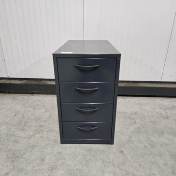 Antraciet metalen ladekast - 71x42x80 cm, Huis en Inrichting, Ophalen of Verzenden, Nieuw