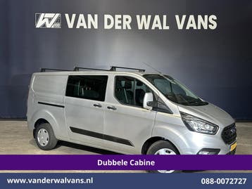 Ford Transit Custom | 2.0 TDCI 131pk L2H1 Dubbele Cabine, Auto's, Bestelauto's, Gebruikt, Euro 6, Dealer onderhouden, Ford