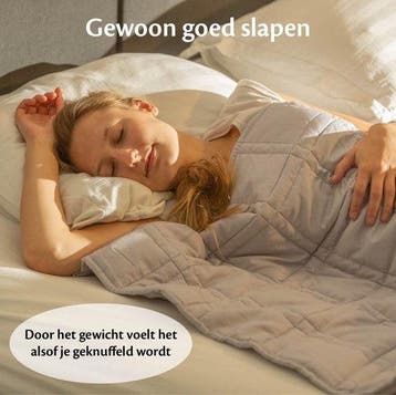 2dekans | EL-Life Verzwaringsdeken Kind 4,5kg - 100 x 170cm, Ophalen of Verzenden, Zo goed als nieuw
