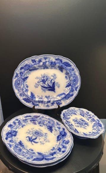 Wedgwood - Bord (4) - Rare set of 4 Antique Wedgwood