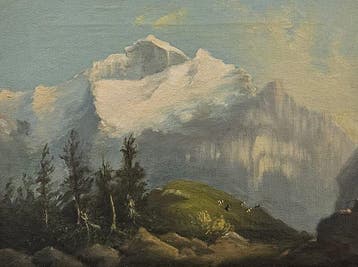 Escuela Impresionista Europea (XX) - Paisaje Alpino, Antiek en Kunst