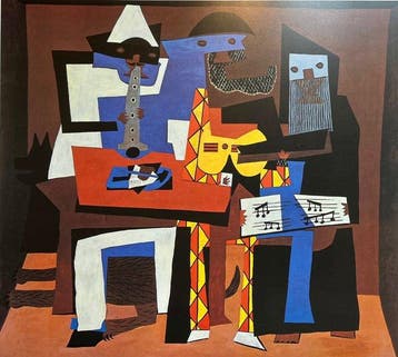 Pablo Picasso - Tres músicos (Three Musicians), Antiek en Kunst