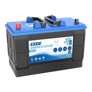 Exide Dual 12V accu | ER570 | 12V 120Ah, Ophalen of Verzenden, Nieuw