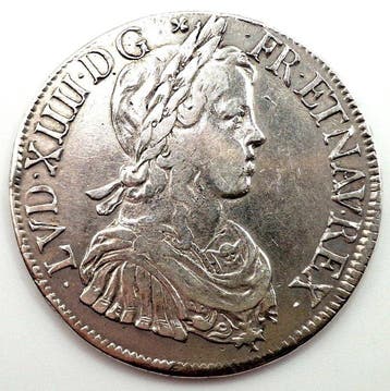 Frankrijk. Louis XIV (1643-1715). Écu à la mèche longue