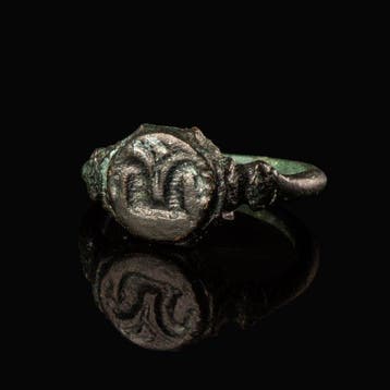 Oud-Romeins Legionairszegelring met Hippocampus (Zonder