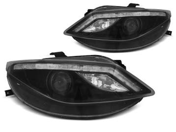 Seat Ibiza 6J Black LED knipperlicht koplamp units, Verzenden, Nieuw, Seat