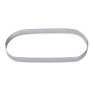BrandNewCake Taartring RVS Ovaal Geperforeerd 22,5x9x2cm**, Verzenden, Nieuw