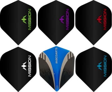 ABC Darts - Dart Flights - Metallic Mission Flights - 6 sets, Ophalen of Verzenden, Nieuw, Pijlen