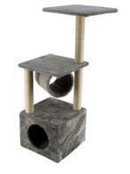 Krabpaal Luna Grijs 38x38x110cm, Dieren en Toebehoren, Krabmeubelen, Verzenden, Nieuw