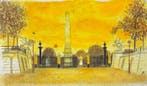 Yves Ganne (1931-2019) - Paris - Obelisque de la Concorde, Antiek en Kunst, Kunst | Schilderijen | Klassiek