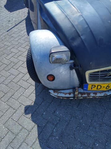 Verzinkte voorschermen 2CV, Ophalen, Citroën, Spatbord, Nieuw