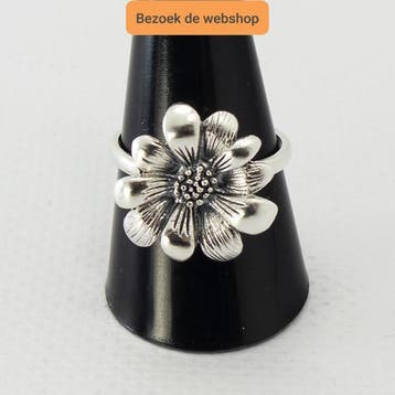 Prachtige Vintage Zilveren Ring | Duurzaam 925 Gekeurd, Sieraden, Tassen en Uiterlijk, Ringen, Verzenden, Zo goed als nieuw, Dame of Heer