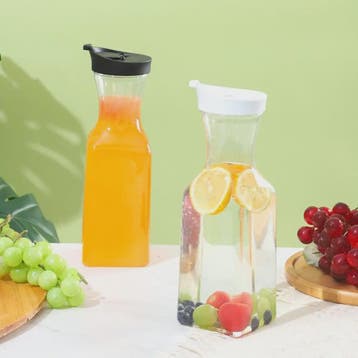 1000ML Vierkante Sapkan van Kunststof met Deksel - Ideaal vo, Verzenden