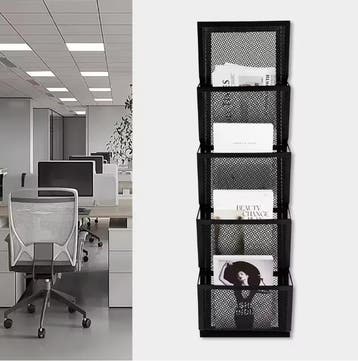 Wand Organizer met 5 Vakken – Zwart Documentenrek, Verzenden, Nieuw in verpakking