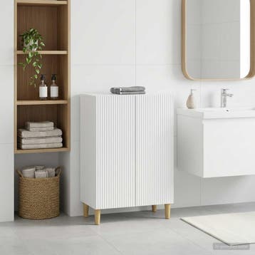 vidaXL Badkamer Opbergkast ARNHEM Wit 59,5 x 31 x 80 cm, Verzenden, Nieuw