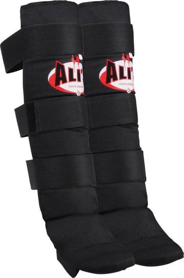 SHIN PRO - Kickboksen scheenbeschermers - Katoen - Zwart -, Sport en Fitness, Verzenden, Nieuw