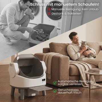 Automatische Kattenbak - Slim, Zelfreinigend & Geurvrij met, Dieren en Toebehoren, Verzenden, Nieuw