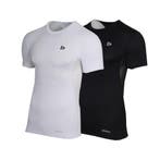 Donnay Donnay Heren - 2-Pack - Baselayer Shirt Korte Mouw  -, Kleding | Heren, T-shirts, Verzenden, Nieuw