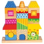Blokken huis Villa Viola Bino 84151 (Houten speelgoed), Ophalen of Verzenden, Nieuw, Overige typen