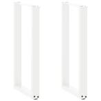 Console Tafelpoten Wit | 2 stuks U-vorm | Tweedekansje OP=OP, Tafelpoot, Minder dan 50 cm, Nieuw, Minder dan 50 cm