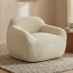 *WOONWINKEL* Zachte Fauteuil Zandkleur Stof, Huis en Inrichting, Fauteuils, Verzenden, Nieuw, Stof