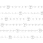 Ruhhy Kerstslinger met Parels 5m - Voeg Elegantie toe aan..., Diversen, Kerst, Ophalen of Verzenden, Nieuw