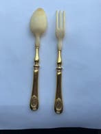 Henin et Cie - Bestekset (2) - .950 zilver, Vermeille - 24k