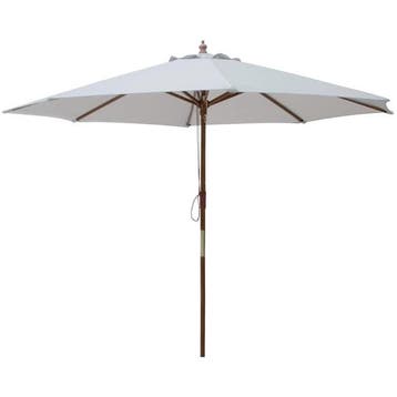 Parasol | Grijs | Rond | Wind-/Waterbestendig |, Verzenden, Nieuw in verpakking