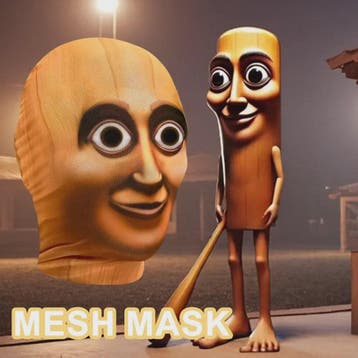 3D Geprinte Volledig Gezicht Masker Balaclava - Elastische M, Verzenden, Nieuw