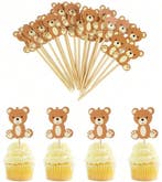 Ballon blokken Baby beer met 24 ballonnen en 1 folie beer, Verzenden, Nieuw, Versiering, Geboorte of Huwelijk