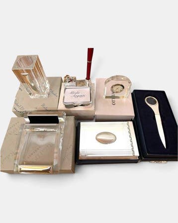 Ottaviani - Bureauset (6) - Verzilverd, Glas