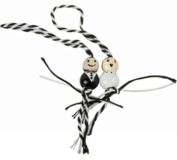 Beren bruidspaar folie ballonnen set XL, Verzenden, Nieuw, Versiering, Geboorte of Huwelijk