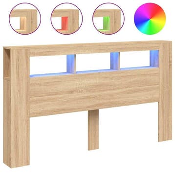 Hoofdbord 180cm met LED - Retourdeal 35% Korting, Overige materialen, Overige kleuren, Tweepersoons, Ophalen of Verzenden