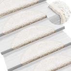 vidaXL Trapmatten 15 st 56x17x3 cm Wit Halfrond, Verzenden, Nieuw