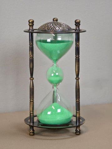 Zandloper - Messing, Glas - 2025 - Zandloper antique finish