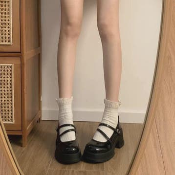 Dames Mary Jane Platform Schoenen met Blokhak en Kruisband -, Kleding | Dames, Schoenen, Verzenden, Nieuw