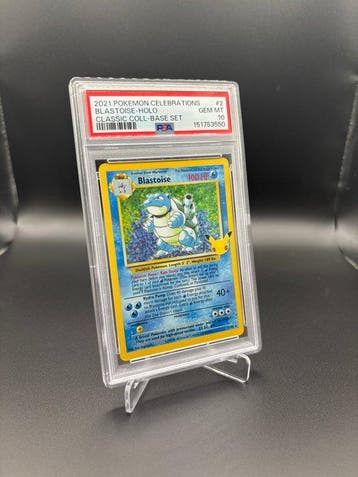 Pokémon - 1 Graded card - Blastoise 002 Foil - PSA 10 -, Hobby en Vrije tijd, Verzamelkaartspellen | Pokémon, Nieuw