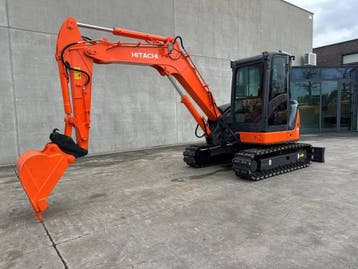 Veiling: Rupsgraafmachine Hitachi ZX60USB-3F Diesel 2012, Ophalen, Graafmachine