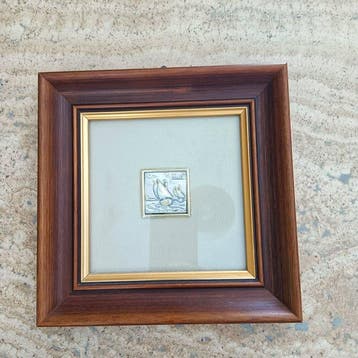 Gisca - Reliëf, Mare - 4 cm - .925 zilver - 1970