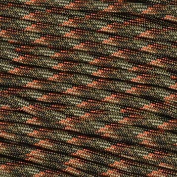 Rol 100 meter - Camo Woodland Paracord 550 - #22, Ophalen of Verzenden, Nieuw, Draad