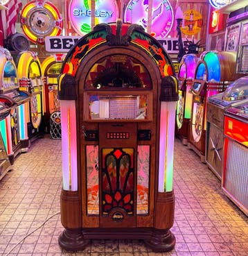 Antique Apparatus Gazelle Vinyl Jukebox - Gerestaureerd, Verzamelen, Ophalen, Gebruikt