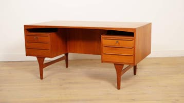 Vintage bureau | Deens design | Teak | Valdemar Mortensen, Huis en Inrichting, Bureaus, Ophalen of Verzenden, Nieuw