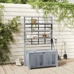 vidaXL Opbergbox met latwerk 99x55x160 cm massief acaciahout, Tuin en Terras, Verzenden, Nieuw