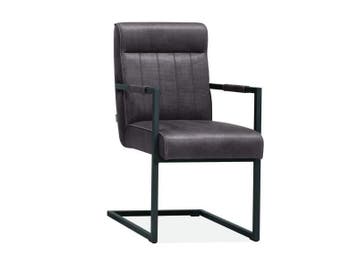 Eetkamerstoel Logan - eetkamerstoelen - Antraciet, Nieuw, Overige materialen