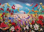 Evelina Vine (XXI) - Colourful meadow, Antiek en Kunst