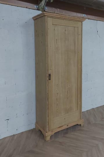 1-deurs kast met vakken – massief hout – direct leverbaar, Antiek en Kunst